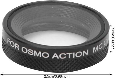 Action Camera UV Filter,MC UV Aluminum Optical Glass Sports Camera Optical Glass Lens Protection Filter Photography Accessory for DJI Osmo Action in Kuwait