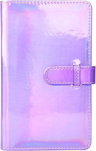 Sunmns Wallet PU Leather Photo Album Compatible with Fujifilm Instax Mini 12 11 9 8 90 26 Instant Camera Film, Polaroid Snap Zip Z2300 PIC-300 Film (Bright Purple) in Saudi Arabia