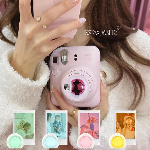 Kit for Fujifilm Instax Mini 12/11 Instant Camera, Shiny Silver | Mini 12 Accessories Incldes Mini 12/11 Case, Color Filters, Photo Album & Frames, Wall Hanging Frame, DIY Sticker, No Camerac in Saudi Arabia