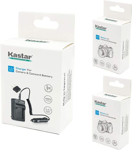 Kastar Battery (2-Pack) and Charger for JVC BN-VG107U, BN-VG108U, BN-VG114U, BN-VG121U, BN-VG138U, BN-VG107US, BN-VG108US, BN-VG114US, BN-VG121US, BN-VG138US Li-ion Rechargeable Battery Pack in Saudi Arabia