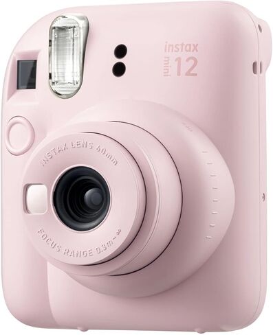 Fujifilm Instax Mini 12 Instant Film Camera (Pastel Blue) + Fuji Instax Mini Instant Film – 40 Sheets + Instant Camera Gift Bundle in Saudi Arabia