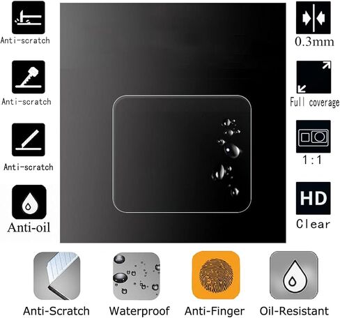 debous Screen Protector for DJI RS 3 Mini Ronin-S3 Mini RS3 Mini (only), Tempered Glass Anti-scratch Clera Hard Protective Film Shield Cover (3pack) in Saudi Arabia
