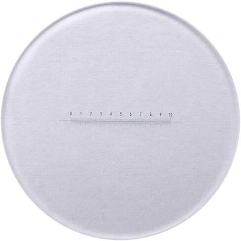 Lab Microscope Accessories X=10 mm Ocular Micrometer DIV 0.1 mm Reticle Ruler Horizontal Measuring Eyepiece Calibration Diameter 20 mm-29 mm for Microscope (Color : Diameter 22 mm) in Kuwait