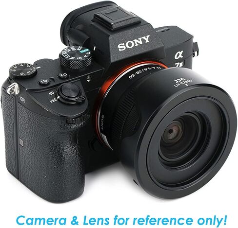 JJC LH-S2860 Black Petal Tulip Lens Hood Shade, Compatible with Sony FE 28-60mm f/4-5.6 Lens and Sony E PZ 16-50mm f/3.5-5.6 OSS Lense in Saudi Arabia