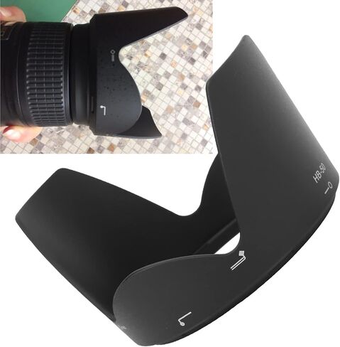 Lens Hood, HB‑50 Reversible Camera Lens Hood Lens Sun Shade Replacement, for Nikon AF‑S 28‑300/3.5‑5.6G ED VR Lens in Saudi Arabia