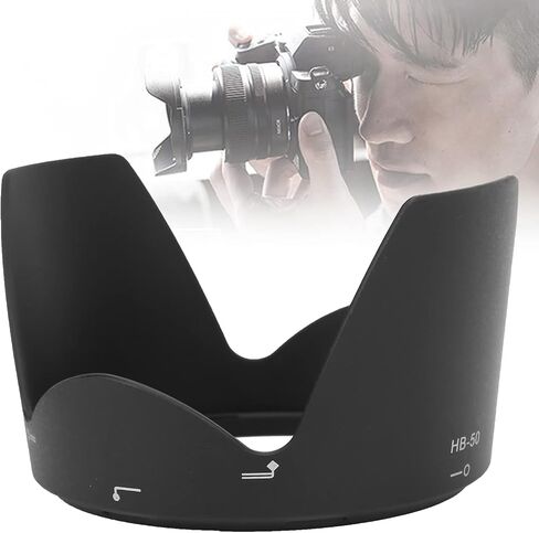 Lens Hood, HB‑50 Reversible Camera Lens Hood Lens Sun Shade Replacement, for Nikon AF‑S 28‑300/3.5‑5.6G ED VR Lens in Saudi Arabia