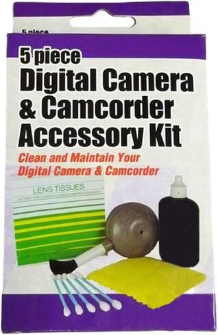 Synergy Digital Camera Cleaning Kit, Compatible with Kodak Pixpro FZ45 Camera, Includes: Dust Blower Brush, Bottled Lens Solution, Non-Abrasive Cleaning Cloth, 25 Pack Lens Tissue, 5 Cotton Swabs in Saudi Arabia