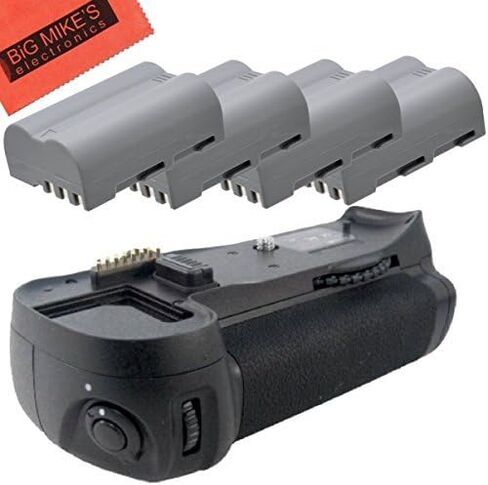 Battery Grip Kit for Nikon D300, D300S, D700 Digital SLR Camera Includes Qty 4 Replacement EN-EL3e Batteries + Vertical Battery Grip in Saudi Arabia