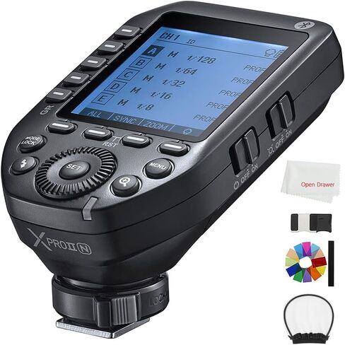 Godox XproII-C Trigger, Godox Flash Trigger for Canon, TTL Wireless Flash Trigger, HSS 1/8000s, 11 Customizable 5 Group Button, Can Bluetooth Connection (XproII-C) in Saudi Arabia