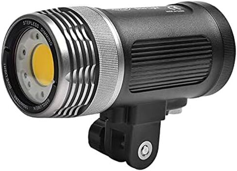 Searogs MK-02 مصباح يدوي احترافي للغوص تحت الماء ضوء ستروب للغوص 6000LM 100m مقاوم للماء LED للتصوير الفوتوغرافي (أسود، MK-02) in Saudi Arabia