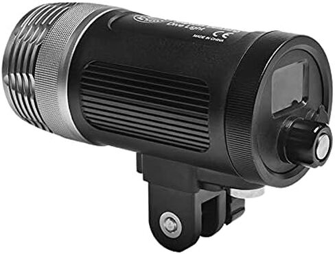 Searogs MK-02 مصباح يدوي احترافي للغوص تحت الماء ضوء ستروب للغوص 6000LM 100m مقاوم للماء LED للتصوير الفوتوغرافي (أسود، MK-02) in Saudi Arabia