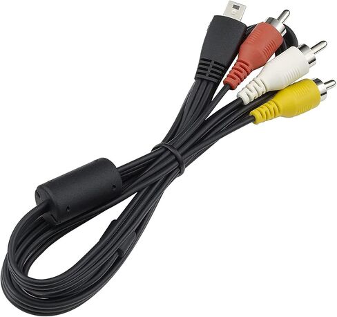 Replacement AVC-DC400ST Stereo AV Cable Compatible with Digital SLR Cameras EOS-7D 5D 1D 60D 600D 550D T3i T4i S100 SD4500 320HS 500HS 520HS SX230HS SX260HS and More (3.9ft) in Kuwait