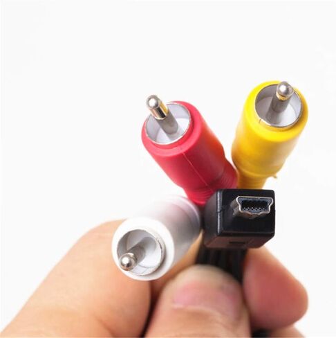 Replacement AVC-DC400ST Stereo AV Cable Compatible with Digital SLR Cameras EOS-7D 5D 1D 60D 600D 550D T3i T4i S100 SD4500 320HS 500HS 520HS SX230HS SX260HS and More (3.9ft) in Kuwait