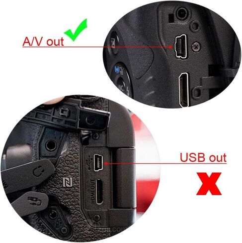Replacement AVC-DC400ST Stereo AV Cable Compatible with Digital SLR Cameras EOS-7D 5D 1D 60D 600D 550D T3i T4i S100 SD4500 320HS 500HS 520HS SX230HS SX260HS and More (3.9ft) in Kuwait