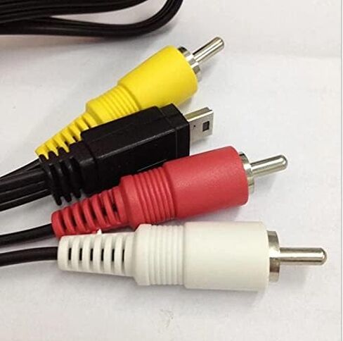 Replacement AVC-DC400ST Stereo AV Cable Compatible with Digital SLR Cameras EOS-7D 5D 1D 60D 600D 550D T3i T4i S100 SD4500 320HS 500HS 520HS SX230HS SX260HS and More (3.9ft) in Kuwait