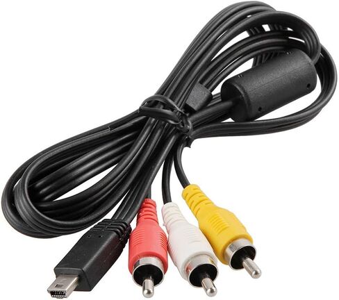 Replacement AVC-DC400ST Stereo AV Cable Compatible with Digital SLR Cameras EOS-7D 5D 1D 60D 600D 550D T3i T4i S100 SD4500 320HS 500HS 520HS SX230HS SX260HS and More (3.9ft) in Kuwait