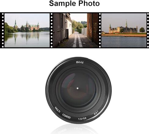 Meike MK-50mm F1.2 Large Aperture Manual Focus Fixed Lens for Sony Full Frame and Sony E Mount APS-C Mirrorless Cameras A7 A7 II A7III A7S II A7S III A7R II A7R III A7R IV A9 A9II A7C A6300 A6400 etc in Saudi Arabia