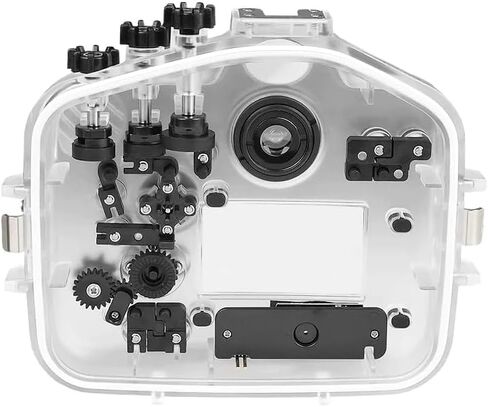 Seafrogs 40 Meters / 130 feet Waterproof Underwater Camera housing for Sony Alpha7 IV (ILCE-7M4 a7 IV a74) with 6-inch Optical Glass Flat Port for Sony FE24-70mm F2.8 GM II Lens in Saudi Arabia