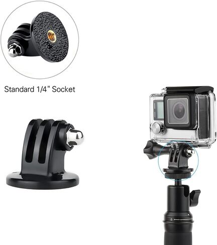 SOONSUN Waterproof Housing Case with Dive Filters for GoPro Hero 3, Hero3+, Hero 4 Silver Black Cameras, 40m Underwater Dive Housing Case with Filters, Spare Backdoor, Bracket Buckle Accessories in Saudi Arabia