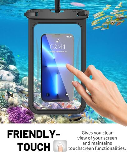 حافظة تصوير غوص عالمية من AICase لهاتف iPhone 14 Pro Max/13 Pro Max/12 Pro Max/11/XS/XR/X/8/7/6S، حافظة واقية تحت الماء بطول 15 متر لهاتف Samsung S23 Ultra/S22 Ultra حتى 6.9 بوصة in Kuwait
