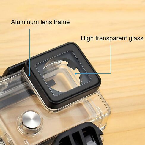 Waterproof Housing Case for GoPro Hero 4, Hero 3+, Hero 3 Underwater Photography - Waterproof Up to 131 ft (40M) - with Quick Release Mount, Thumb Screw in Kuwait
