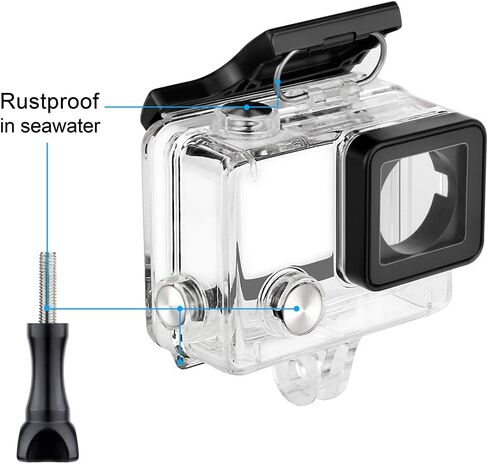 Waterproof Housing Case for GoPro Hero 4, Hero 3+, Hero 3 Underwater Photography - Waterproof Up to 131 ft (40M) - with Quick Release Mount, Thumb Screw in Kuwait