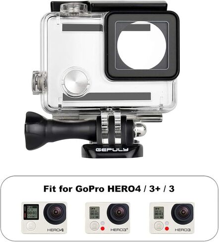 Waterproof Housing Case for GoPro Hero 4, Hero 3+, Hero 3 Underwater Photography - Waterproof Up to 131 ft (40M) - with Quick Release Mount, Thumb Screw in Kuwait