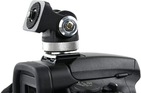 Foto&Tech Field Monitor Hot Shoe Mount for LED Panel with Cold Shoe for 5" to 7" Monitor, 360° Swivel and 180° Tilt for Video Shooting Photography Accessories in Saudi Arabia