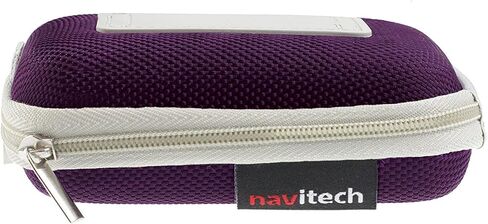 Navitech Purple Hard Protective Earphone Case Compatible with The MEE M6P Memory Wire in-Ear Headphones in Saudi Arabia