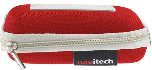 Navitech Red Hard Protective Earphone Case Compatible with The Moki Metallic Earphones in Saudi Arabia