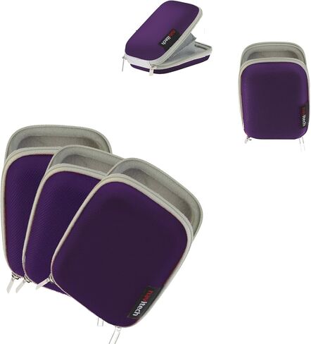 Navitech Purple Hard Protective Earphone Case Compatible with The MEE RX18P COMCompatible with TheT-FIT in-Ear Headphones in Saudi Arabia