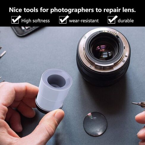 Hilitand 9pcs Camera DSLR Lens Repair Tools Set for Photographers,8-83mm Lenses Removal Rubber Accessory Lens Accessories for Almost Cameras to Use in Saudi Arabia