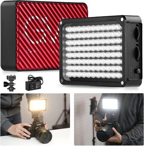 GVM Bicolor Camera Light, Portable LED Video Light with Rechargeable Battery & Magnetic Soft Light Panel, Photography Lighting for All SLR Cameras Nikon, Canon, Sony, Pentax, Panasonic and Tripods in Saudi Arabia