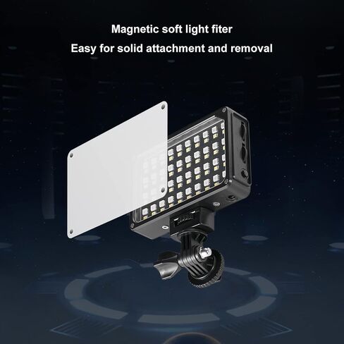 GVM Bicolor Camera Light, Portable LED Video Light with Rechargeable Battery & Magnetic Soft Light Panel, Photography Lighting for All SLR Cameras Nikon, Canon, Sony, Pentax, Panasonic and Tripods in Saudi Arabia