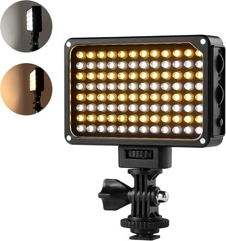 GVM Bicolor Camera Light, Portable LED Video Light with Rechargeable Battery & Magnetic Soft Light Panel, Photography Lighting for All SLR Cameras Nikon, Canon, Sony, Pentax, Panasonic and Tripods in Saudi Arabia