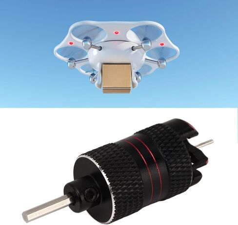 Asixxsix Drone Propeller Remove Wrench Tool, Portable Aluminum Alloy Drone Propeller Removal Tool with 2 Wrenches for Three Hole Mounting Propellers of Micro RC FPV Drones, Reduce Damage in Saudi Arabia