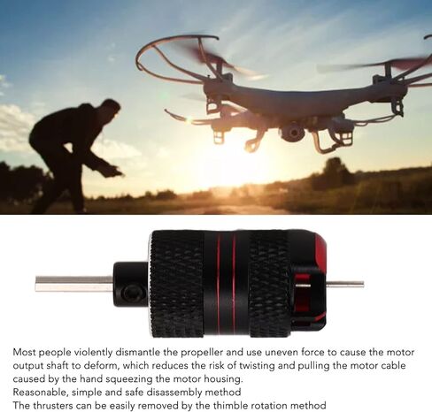 Asixxsix Drone Propeller Remove Wrench Tool, Portable Aluminum Alloy Drone Propeller Removal Tool with 2 Wrenches for Three Hole Mounting Propellers of Micro RC FPV Drones, Reduce Damage in Saudi Arabia