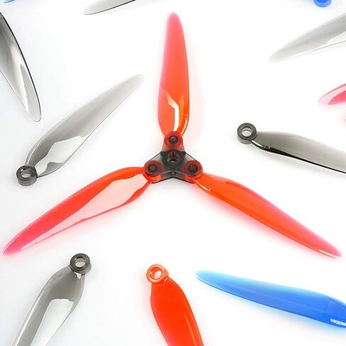 4 Pairs of Dalprop fold f7 7 inch Folding Propeller Props for Freestyle Micro Carbon Fiber FPV Racing Quadcopter Quad Drone Frame (Red) in Kuwait
