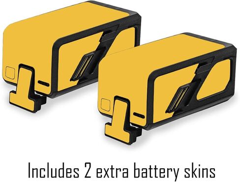 MightySkins Skin Compatible with DJI Avata - Solid Marigold | Protective, Durable, and Unique Vinyl Decal wrap Cover | Easy to Apply, Remove, and Change Styles | Made in The USA in Saudi Arabia