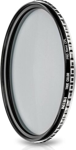 NiSi, 55mm True Color CPL w/ Ultra Low Pro Nano Coating and CINE Seal Tech for Camera Lens - Circular Polarizer Filter Camera Accessories for Photography Use - Polarized Film Electronics Essentials | Waterproof Nano Coating, CINE Seal Tech, Optical Glass, in Saudi Arabia