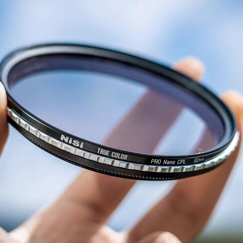 NiSi, 55mm True Color CPL w/ Ultra Low Pro Nano Coating and CINE Seal Tech for Camera Lens - Circular Polarizer Filter Camera Accessories for Photography Use - Polarized Film Electronics Essentials | Waterproof Nano Coating, CINE Seal Tech, Optical Glass, in Saudi Arabia