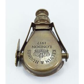 مجموعة PARIJAT HANDICRAFT هدية مصنوعة حديثًا من زجاج التجسس، طراز قديم لندن 1917، جيب أحادي العدسات قابل للطي من النحاس in Saudi Arabia
