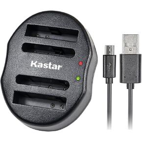 Kastar Dual USB Charger for Canon NB-6L NB6L and PowerShot SX710 HS SX530 HS SX520 HS SX510 HS SX500 is SX700SX280 SX260 SX170 SD1300 SD1200 SD980 SD770 SD1300D30 D20 D10 IXUS 85 IXUS 95 IXUS 200 in Saudi Arabia