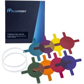 Flashpoint Creative Color Gel Kit XPLOR 100 Pro, eVOLV 200 and Godox AD100 Pro, AD200 Strobe Round Heads in Kuwait