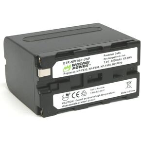 Wasabi Power Battery for Sony NP-F975, NP-F970, NP-F960, NP-F950 (8500mAh) and Sony DCR-VX2100, DSR-PD150, DSR-PD170, FDR-AX1, HDR-AX2000, HDR-FX1, HDR-FX7, HDR-FX1000, HVL-LBPB, HVR-HD1000U, HVR-V1U, HVR-Z1P, HVR-Z1U, HXR-MC2000U, MVC-FDR1, NEX-EA50UH, N in Kuwait