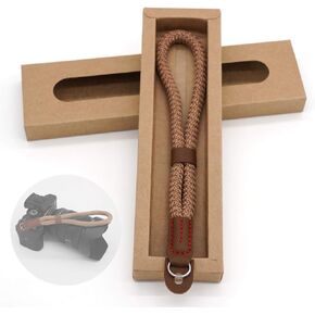 Comfortable Cotton Camera Hand Wrist Strap Compatible for Sony A7 A9 A6000 A6300 A6500 Fujifilm X-T30 X-T20 X-T3 X-T2 X70 ILCE M10 Mirrorless Cameras Safety Tether (Black) in Kuwait