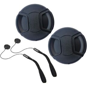 55mm Lens Cap Cover for Nikon AF-P(Not AF-S) DX Nikkor 18-55mm f/3.5-5.6G VR,Sony FE 28-70mm f/3.5-5.6 OSS,HUIPUXIANG Compatible with Canon EF-M 11-22mm f/4-5.6 is STM Lens 55mm Filter Thread[2 Pack] in Kuwait