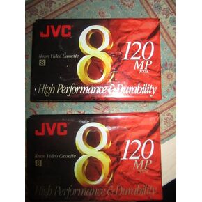 JVC 120-Minute Standard 8mm Camcorder Tapes (2 Pack) (P6120JH2) in Saudi Arabia