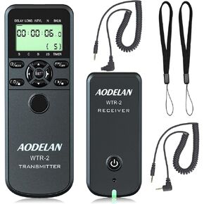 AODELAN Camera Wireless Shutter Release Timer Remote Control for Canon EOS R, ROS RP, EOS RA, R6, R5, 80D, 77D, 70D, 250D, 90D, 10D, T7, T6i, T6s, T5i, T4i, T3i, PowerShot SX70H, RS-60 & TC-80N in Kuwait