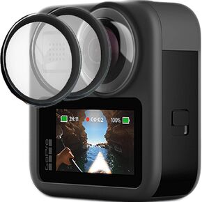 【2 Pcs】 FitStill Lens Cover for Go Pro MAX Action Camera Lens Protector Kit, Sticky Lens Guards Protection for Camera, Go Pro MAX Waterproof Transparent Lens Protector, Camera Protection in Saudi Arabia
